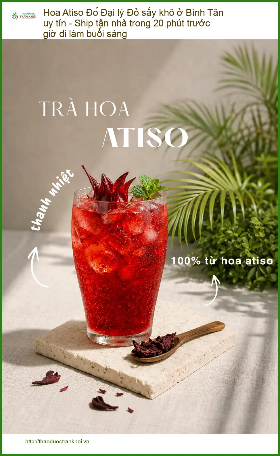 Đại lý Hoa Atiso Đỏ sấy khô ở Bình Tân uy tín - Ship tận nhà trong 20 phút trước giờ đi làm buổi sáng