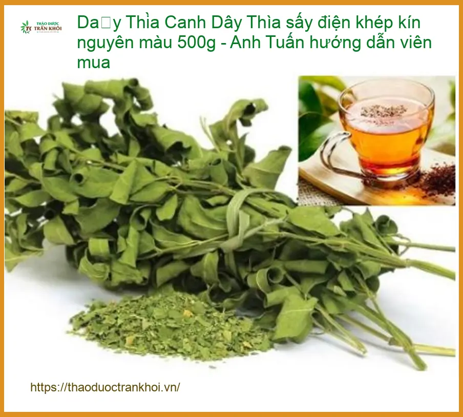 Dây Thìa Canh sấy điện khép kín nguyên màu 500g - Anh Tuấn hướng dẫn mua