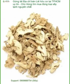 Địa chỉ bán Gừng Lát hữu cơ sấy lạnh nguyên chất TPHCM uy tín - Giao nhanh