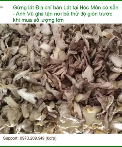 Địa chỉ bán Gừng Lát tại Hóc Môn có sẵn - Giao nhanh, Anh Vũ bẻ thử độ giòn