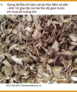 Gừng Lát Hóc Môn có sẵn - Anh Vũ - Địa chỉ Bán Sỉ lẻ Giao nhanh TPHCM