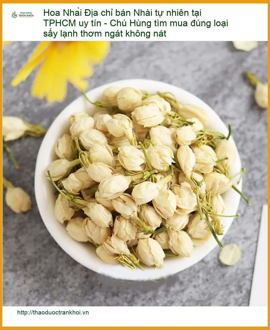 Hoa Nhài sấy lạnh thơm ngát không nát - Địa chỉ Bán Giao nhanh TPHCM