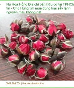 Nụ Hoa Hồng hữu cơ sấy lạnh nguyên màu không nát - Địa chỉ Bán Giao nhanh TPHCM