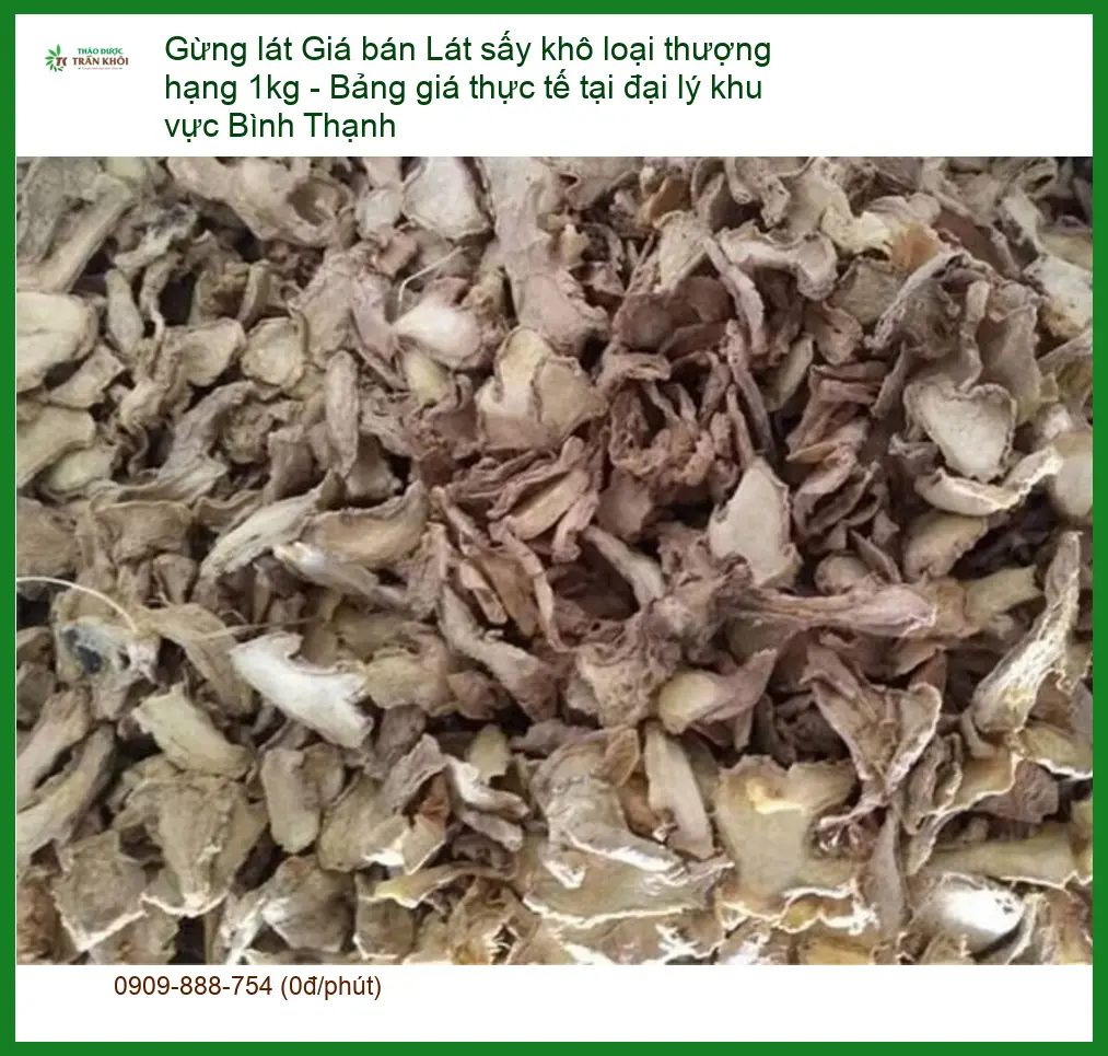 Giá bán Gừng Lát sấy khô loại thượng hạng 1kg - Đơn vị Cung cấp Có sẵn TPHCM