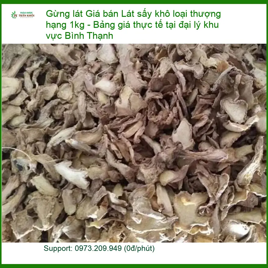 Giá bán Gừng Lát sấy khô loại thượng hạng 1kg - Địa chỉ Bán Giao nhanh
