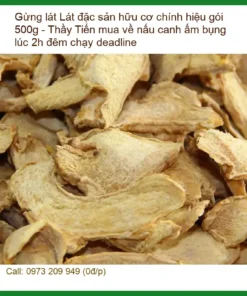 Gừng Lát đặc sản hữu cơ chính hiệu gói 500g - Bán giao nhanh TPHCM