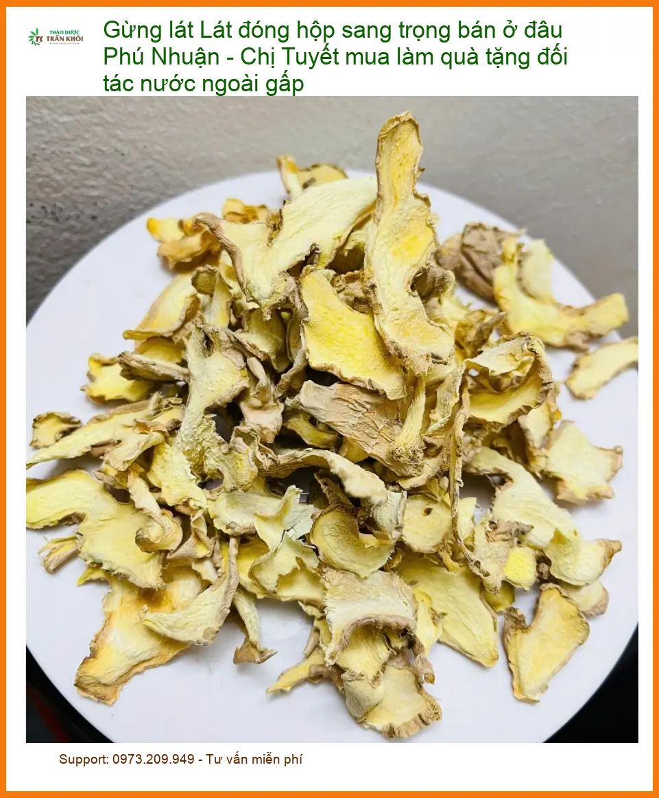 Gừng Lát Đóng Hộp Sang Trọng Quà Tặng Đối Tác - Địa chỉ bán Giao nhanh TPHCM