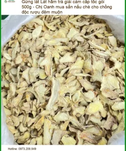 Gừng Lát hãm trà giải cảm cấp tốc gói 500g - Địa chỉ Bán Giao nhanh TPHCM