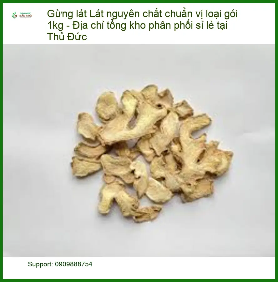 Gừng Lát nguyên chất chuẩn vị loại gói 1kg - Địa chỉ Sỉ lẻ Giao nhanh TPHCM