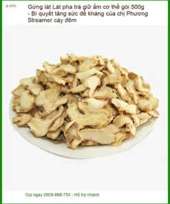 Gừng Lát pha trà giữ ấm cơ thể gói 500g - Địa chỉ Bán Giao nhanh TPHCM