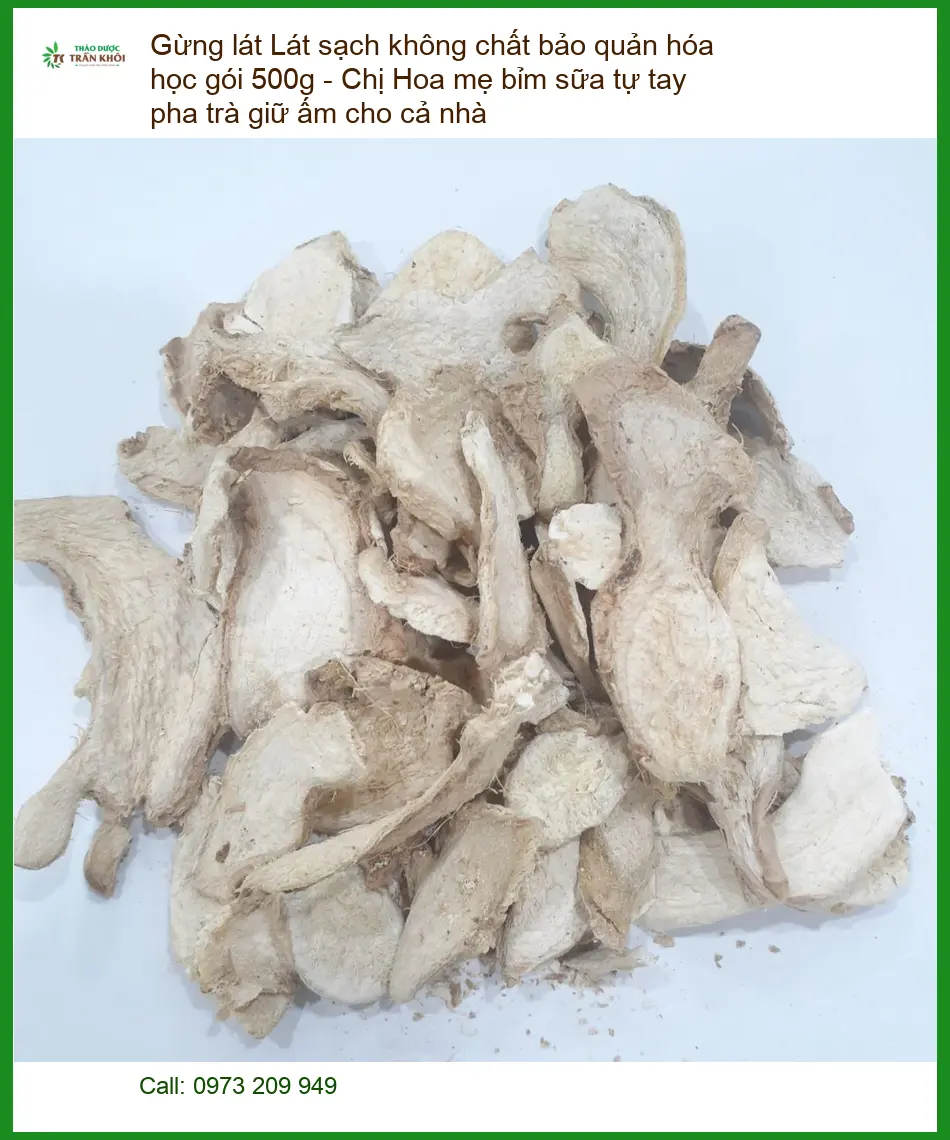 Gừng Lát sạch 500g không chất bảo quản - Địa chỉ bán Giao nhanh TPHCM