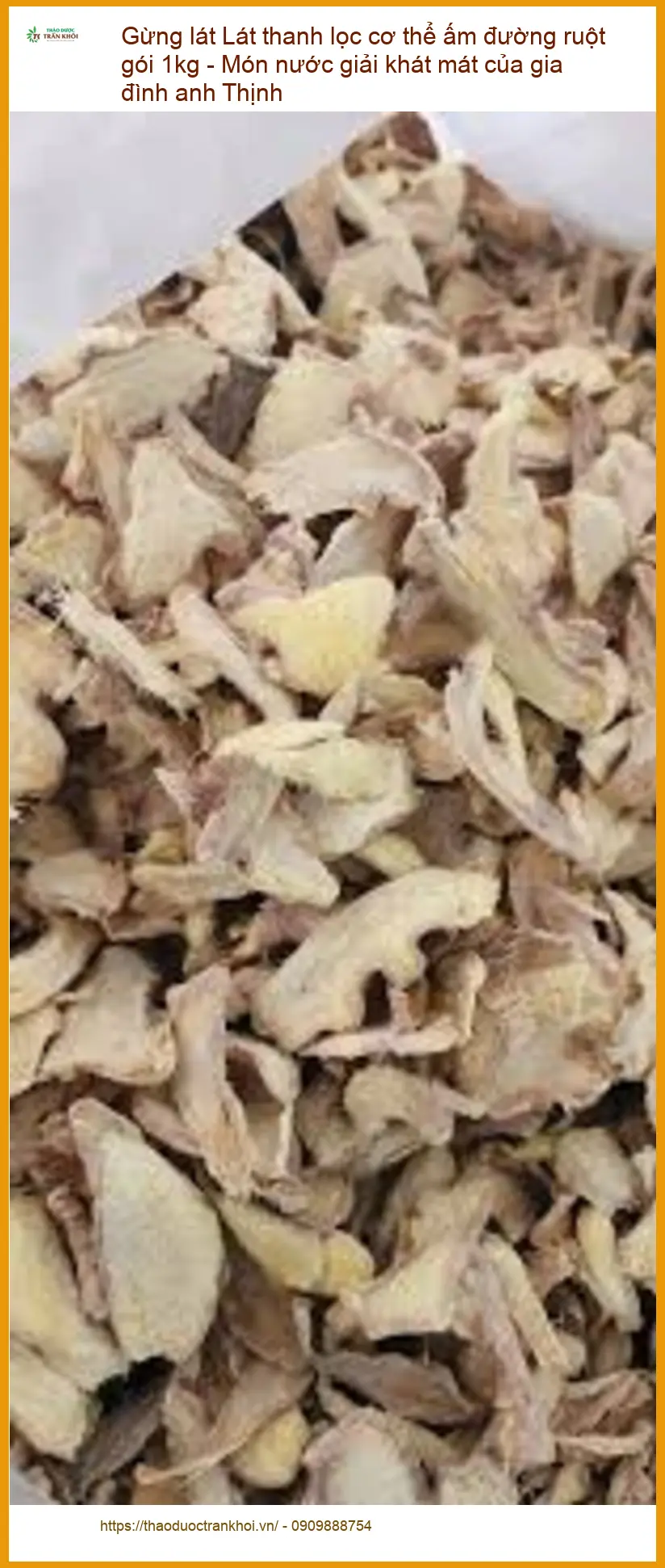 Gừng Lát thanh lọc cơ thể ấm đường ruột 1kg - Địa chỉ Bán Giao nhanh TPHCM