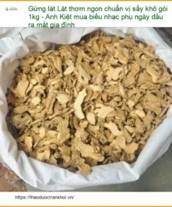 Gừng Lát thơm ngon chuẩn vị sấy khô gói 1kg - Địa chỉ Bán Giao nhanh TPHCM