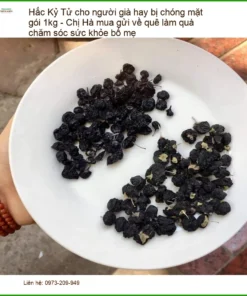 Hắc Kỷ Tử cho người già hay bị chóng mặt gói 1kg - Địa chỉ bán TPHCM