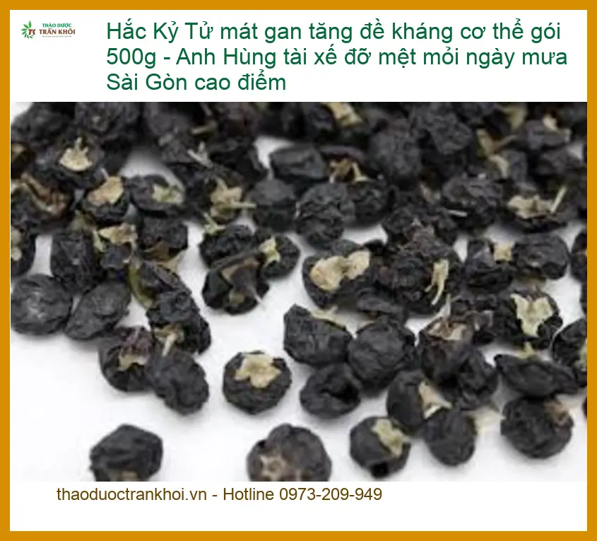 Hắc Kỷ Tử mát gan tăng đề kháng cơ thể gói 500g - Địa chỉ Bán Giao nhanh