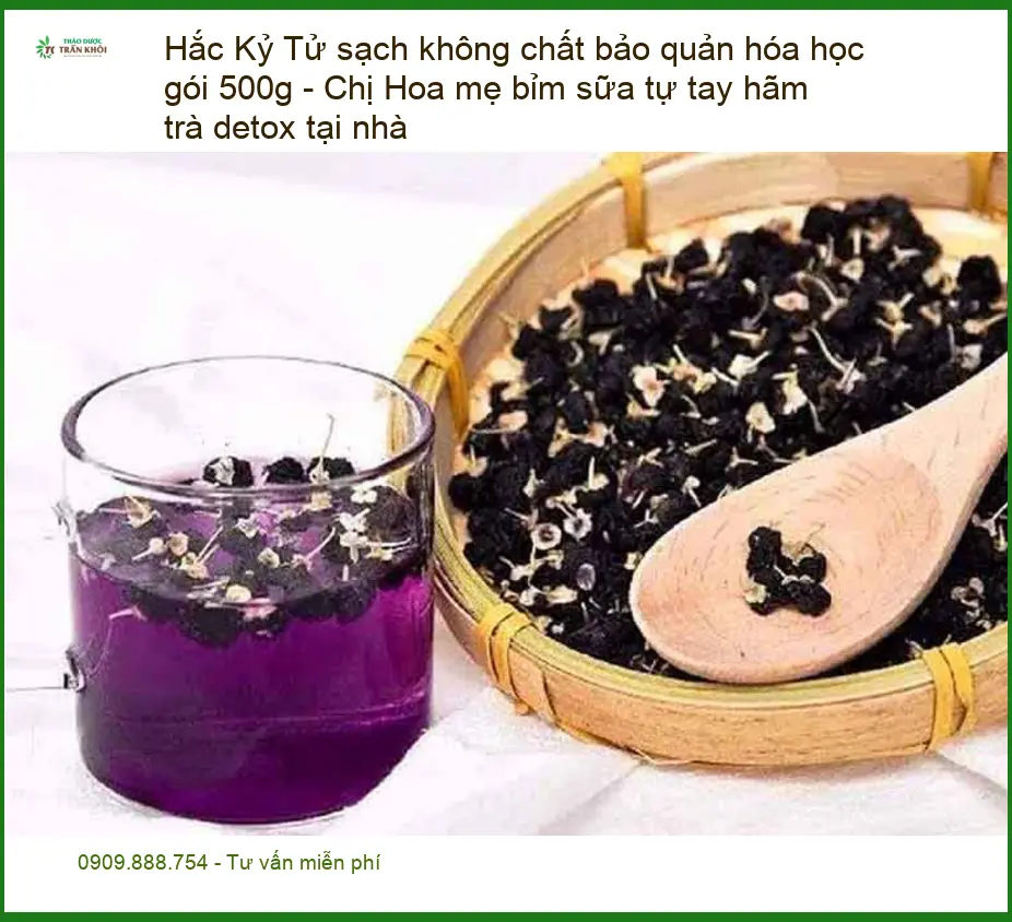 Hắc Kỷ Tử sạch không chất bảo quản hóa học gói 500g - Địa chỉ Bán Giao nhanh