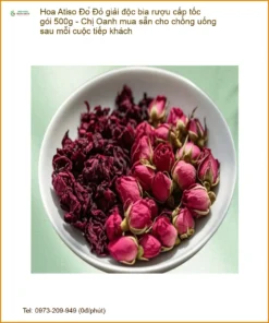 Hoa Atiso Đỏ giải độc bia rượu cấp tốc gói 500g - Địa chỉ Bán Giao nhanh
