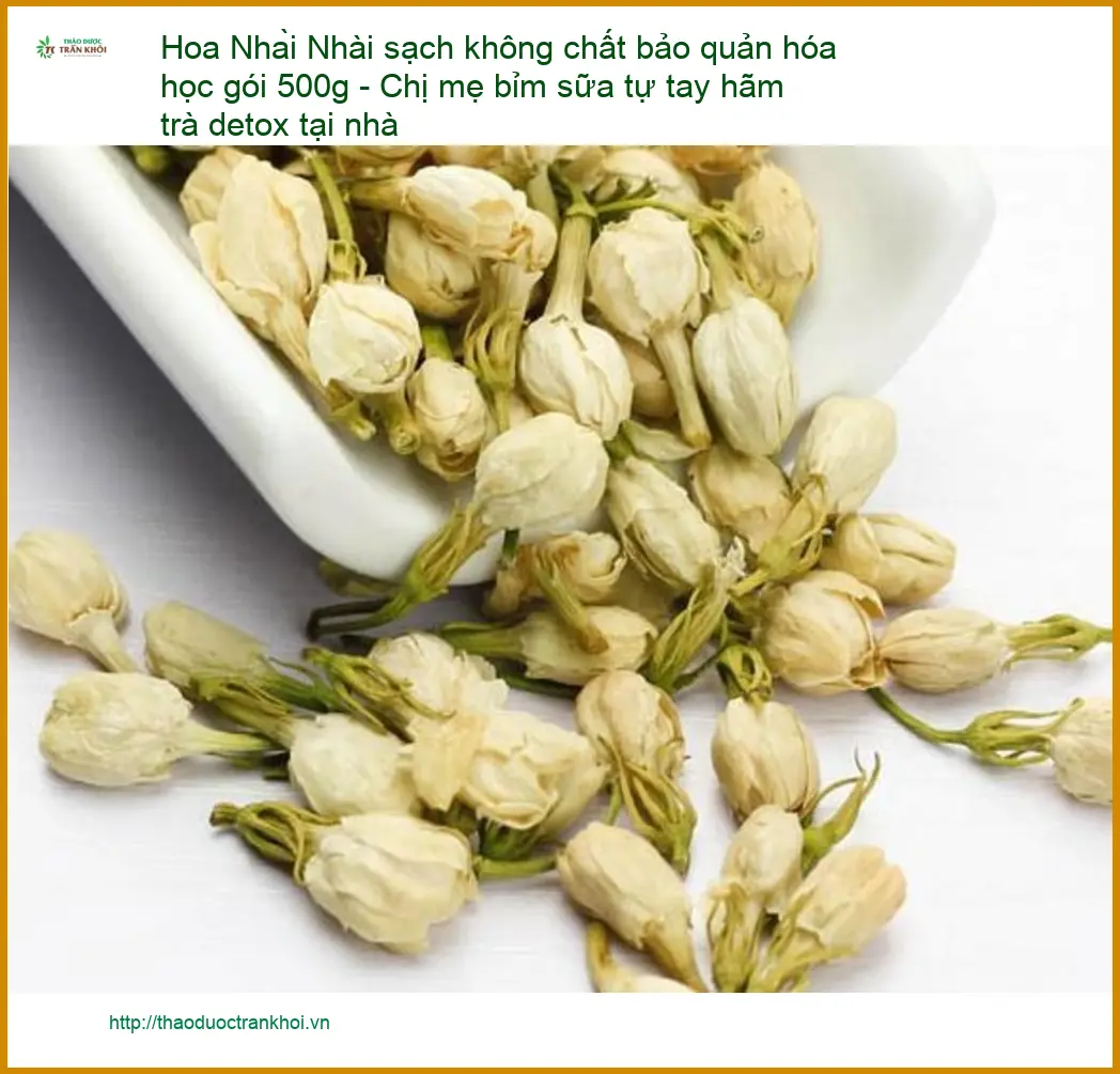 Hoa Nhài sạch không chất bảo quản 500g - Địa chỉ Sỉ lẻ Có sẵn TPHCM