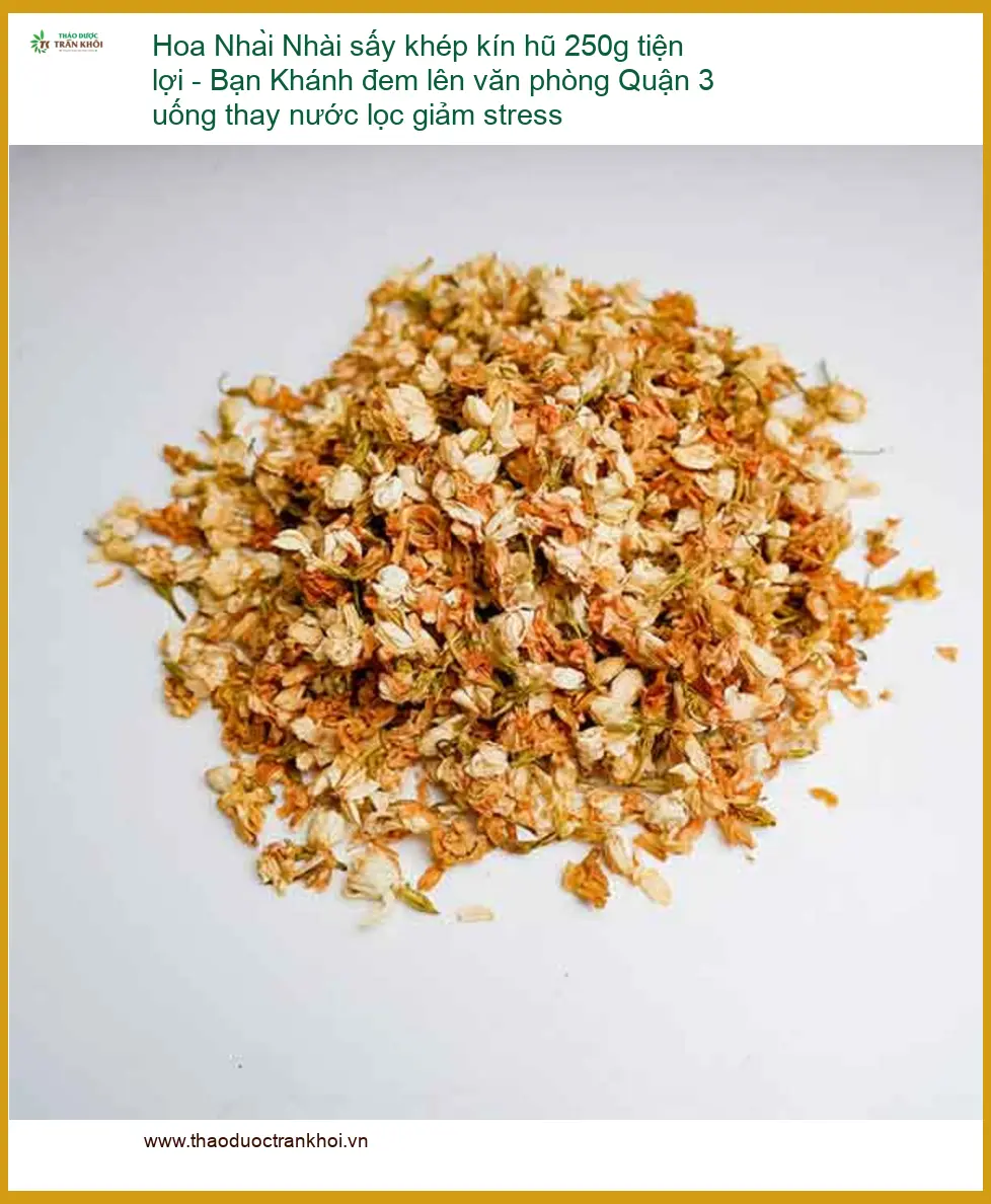 Hoa Nhài sấy khép kín hũ 250g tiện lợi - Địa chỉ Bán Giao nhanh TPHCM