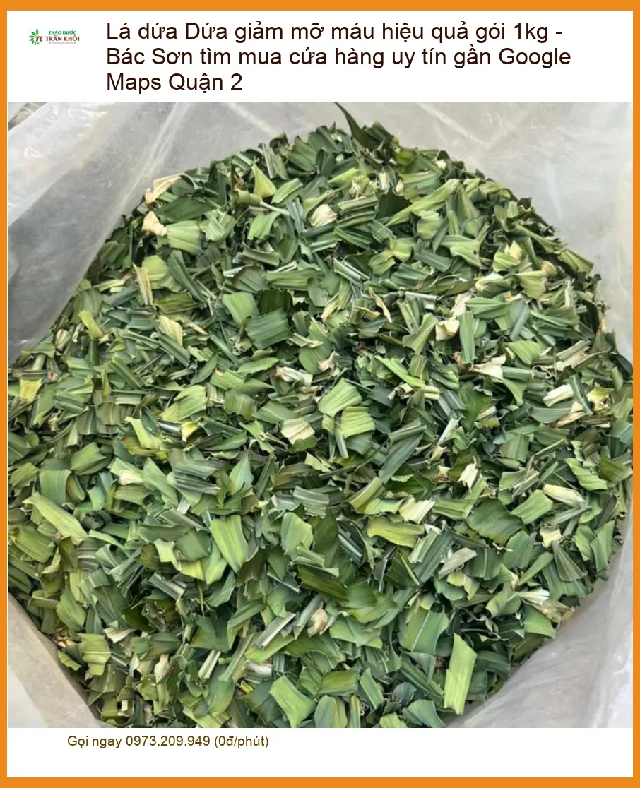 Lá Dứa giảm mỡ máu hiệu quả gói 1kg - Địa chỉ bán giao nhanh Quận 2