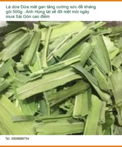 Lá Dứa mát gan tăng cường sức đề kháng gói 500g - Địa chỉ bán giao nhanh