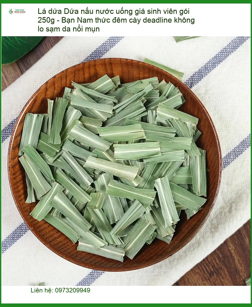 Lá Dứa nấu nước uống giá sinh viên gói 250g - Địa chỉ bán giao nhanh TPHCM