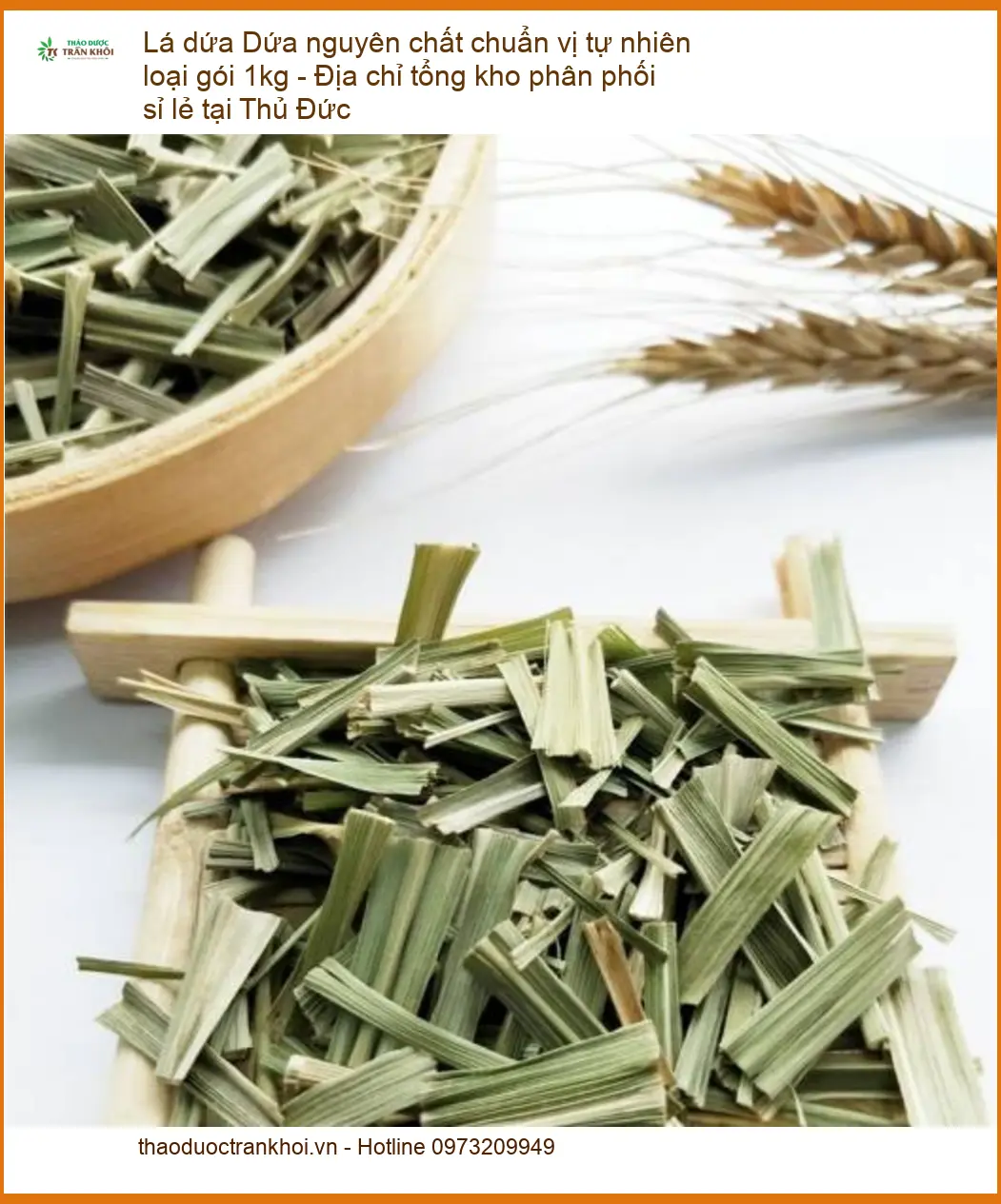 Lá Dứa nguyên chất chuẩn vị tự nhiên loại gói 1kg - Địa chỉ Cung cấp Giao nhanh tại Thủ Đức