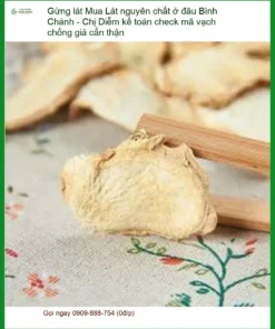 Gừng Lát nguyên chất Bình Chánh - Chị Diễm check mã vạch - Địa chỉ Bán