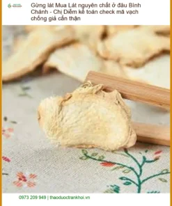 Mua Gừng Lát nguyên chất ở Bình Chánh - Địa chỉ bán giao nhanh TPHCM