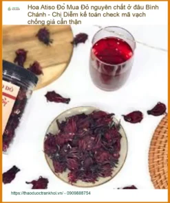 Hoa Atiso Đỏ nguyên chất Bình Chánh - Đơn vị cung cấp có mã vạch chống giả