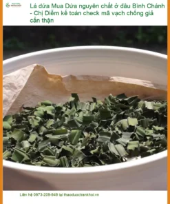 Lá Dứa nguyên chất Bình Chánh - Check mã vạch - Địa chỉ Bán Giao nhanh