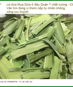 Lá Dứa Cô Vân Quận 7, thơm nếp tự nhiên - Địa chỉ Bán Giao nhanh