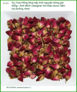 Nụ Hoa Hồng sấy khô nguyên bông gói 500g - Địa chỉ Bán Giao nhanh tại TPHCM