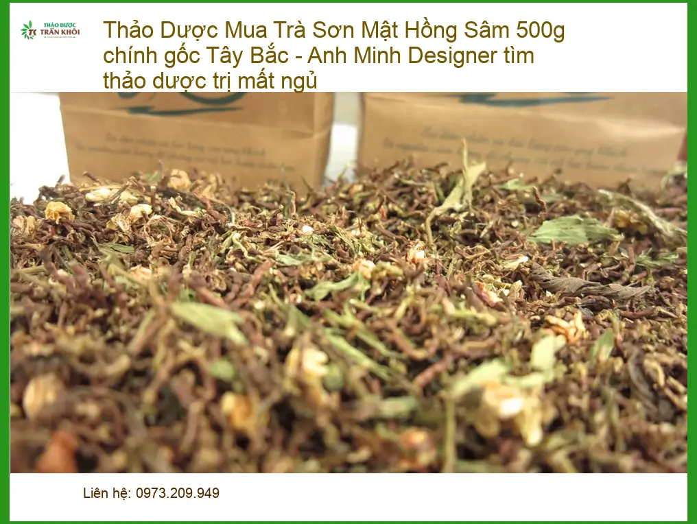 Trà Sơn Mật Hồng Sâm 500g chính gốc Tây Bắc - Địa chỉ bán giao nhanh TPHCM