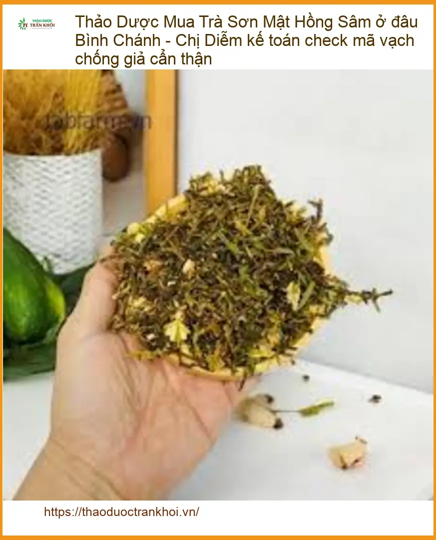 Trà Sơn Mật Hồng Sâm Bình Chánh - Mã vạch chống giả | Địa chỉ Bán Giao nhanh