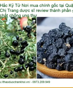 Hắc Kỷ Tử chính gốc Quận 5 - Chị Trang review - Địa chỉ cung cấp có sẵn