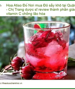 Hoa Atiso Đỏ sấy khô Quận 5 - Dược sĩ Trang review - Địa chỉ Bán Có sẵn