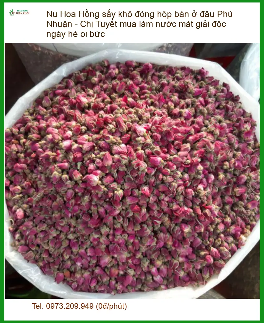 Nụ Hoa Hồng sấy khô đóng hộp Phú Nhuận - Địa chỉ bán giao nhanh TPHCM