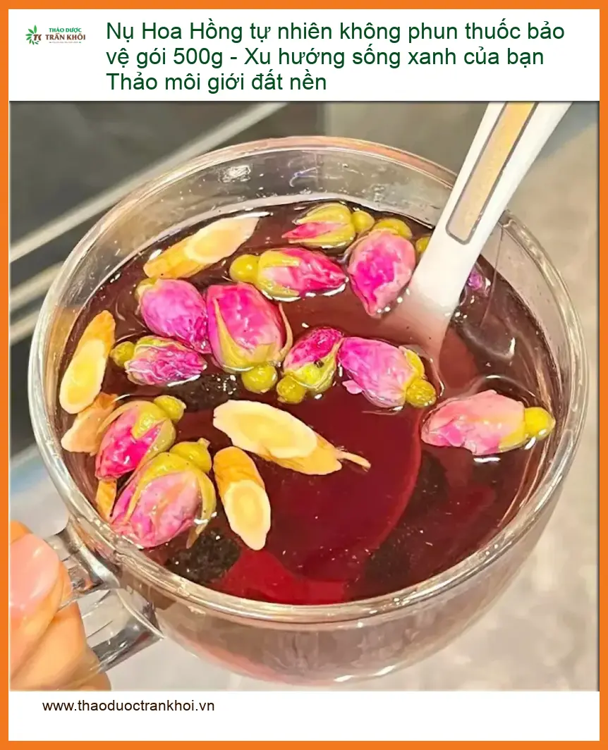 Nụ Hoa Hồng tự nhiên không phun thuốc bảo vệ gói 500g - Đơn vị Sỉ lẻ Có sẵn