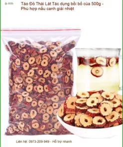 Tác dụng bồi bổ của Táo Đỏ Lát 500g - Phù hợp nấu canh giải nhiệt | Bán có sẵn TPHCM
