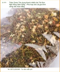 Trà Sơn Mật Hồng Sâm 500g thanh nhiệt - Đơn vị Cung cấp Có sẵn TPHCM