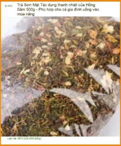 Trà Sơn Mật Hồng Sâm 500g Thanh nhiệt - Địa chỉ Bán Giao nhanh TPHCM