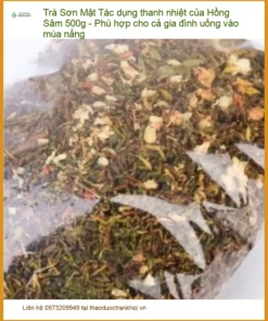 Trà Sơn Mật Hồng Sâm 500g Thanh Nhiệt - Địa chỉ Bán Giao nhanh TPHCM