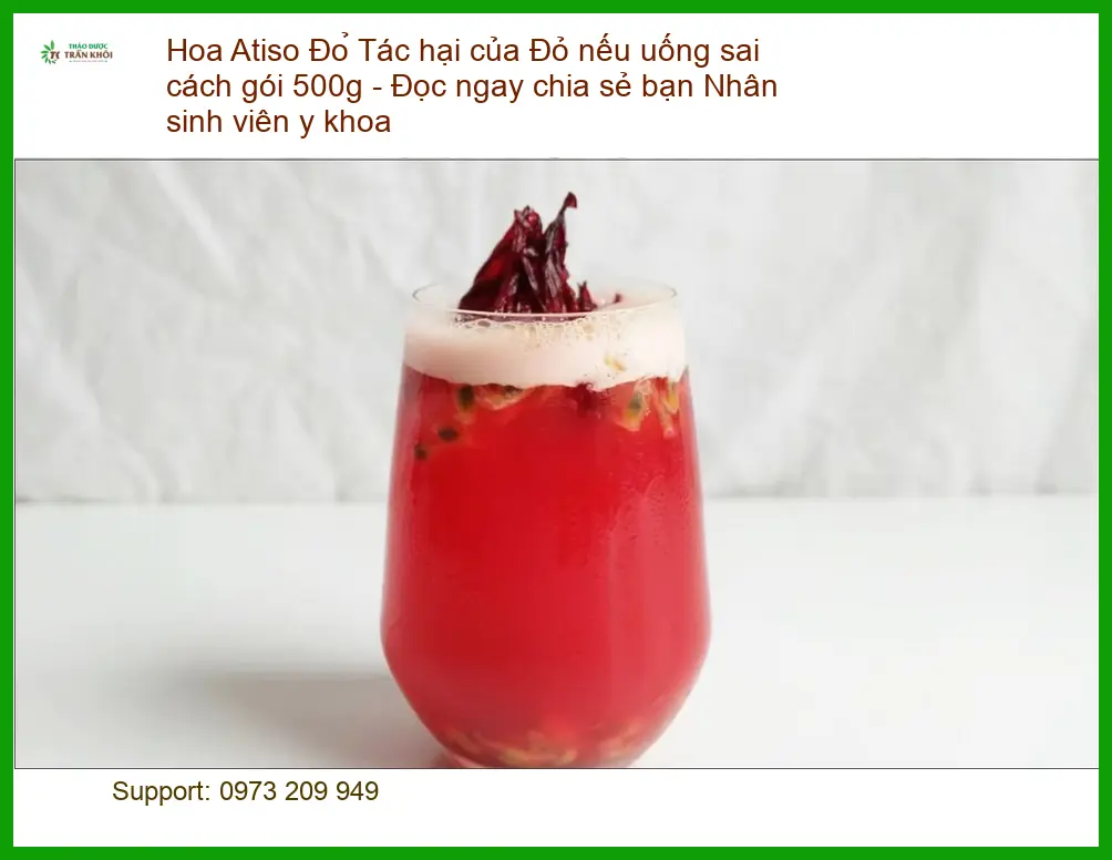 Tác hại của Hoa Atiso Đỏ nếu uống sai cách gói 500g - Bán sỉ lẻ TPHCM