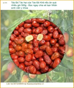 Tác hại của Táo Đỏ Khô nếu ăn quá nhiều gói 500g - Địa chỉ bán giao nhanh TPHCM