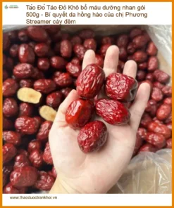 Táo Đỏ Khô bổ máu dưỡng nhan gói 500g - Bí quyết da hồng hào của chị Phương Streamer cày đêm - Địa chỉ bán giao nhanh tại TPHCM