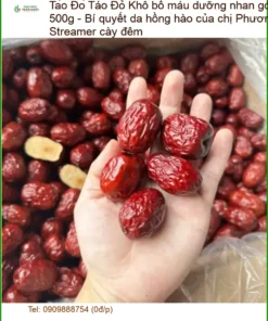 Táo Đỏ Khô bổ máu dưỡng nhan 500g - Địa chỉ bán giao nhanh TPHCM