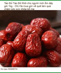 Táo Đỏ Khô cho người mới ốm dậy gói 1kg - Đơn vị Bán Giao nhanh TPHCM