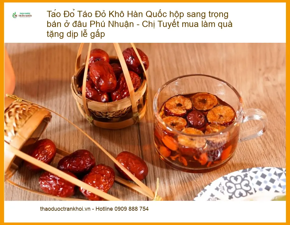 Táo Đỏ Khô Hàn Quốc hộp sang trọng - Đơn vị Cung cấp Sỉ lẻ TPHCM