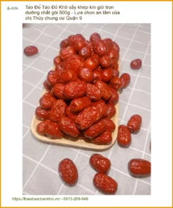 Táo Đỏ Khô sấy khép kín giữ trọn dưỡng chất gói 500g - Giao nhanh Quận 9